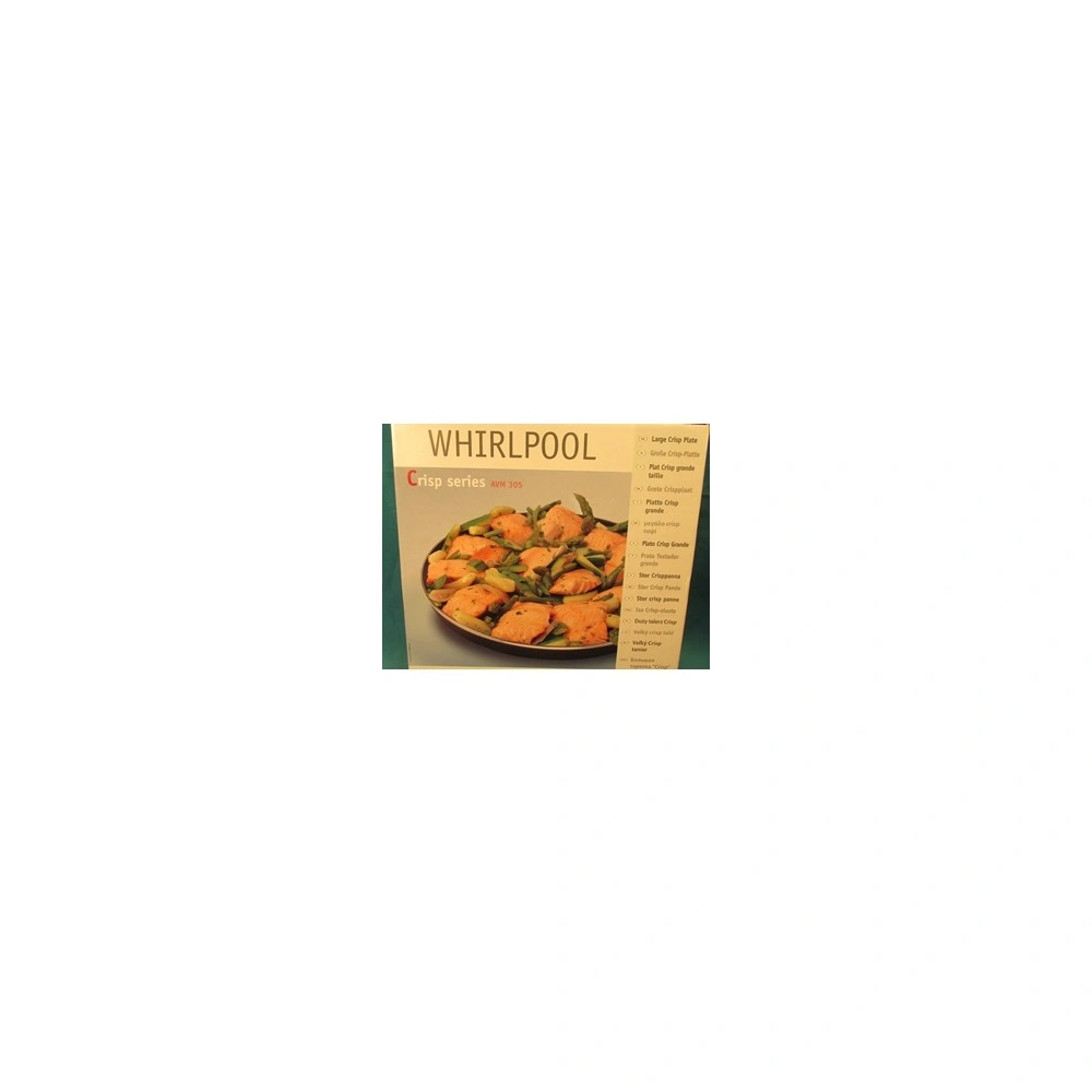 Crisp tál (fém, lapos) (eredeti) WHIRLPOOL mikrohullámú sütő WPRO AVM305 