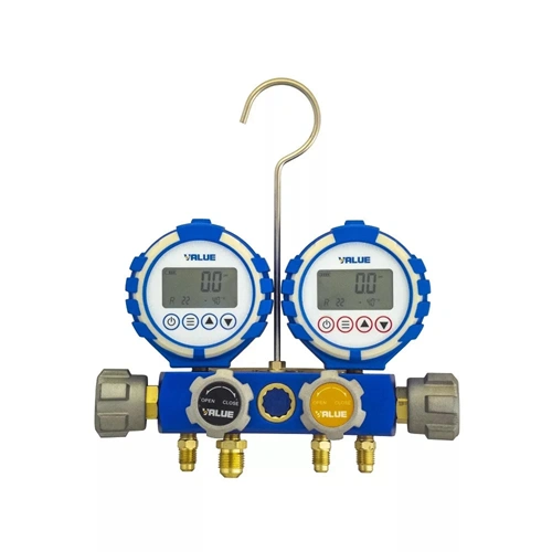 Csaptelep készlet, digitális, dupla, kétcsapos VDG-4-S1 (9 féle hűtőközeghez) VALUE / RENDELÉSRE