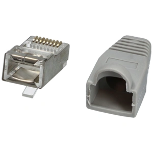 Csatlakozó hálózati kábel UTP RJ45 , CAT5E szürke / RENDELÉSRE