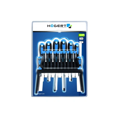 Csavarhúzó készlet, mágneses, 18 részes, HÖGERT HT1S098