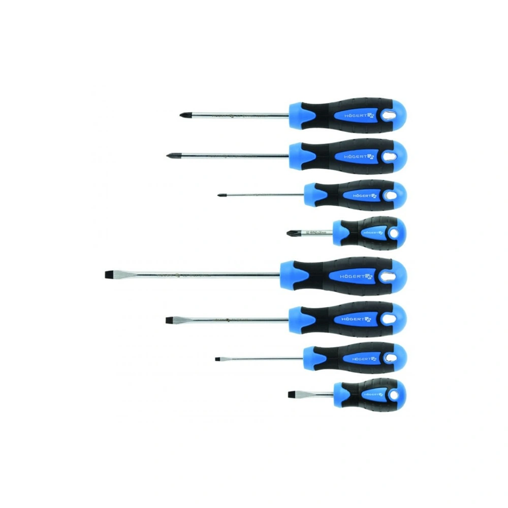 Csavarhúzó készlet, mágneses, 8 részes, HÖGERT HT1S096