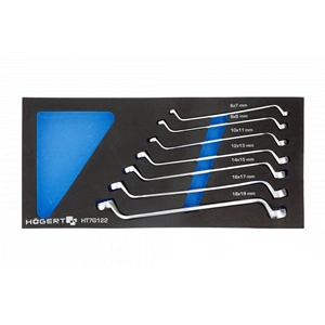 Csillagkulcs készlet 7 részes, 6-17 mm, 395 x 180mm habszivacsban, HÖGERT HT7G122 / RENDELÉSRE