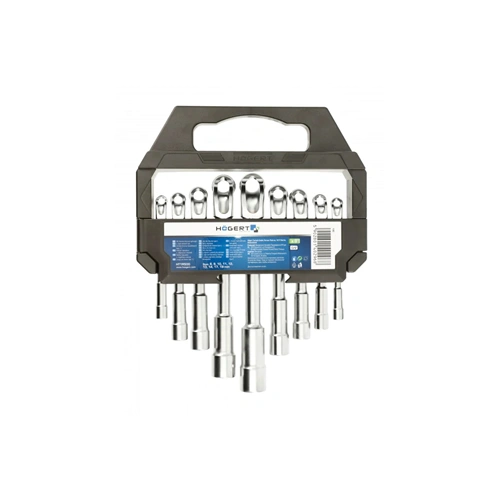 Csőkulcs készlet 9 részes, 8-19 mm, L alakú, műanyag tartó HÖGERT HT1R500