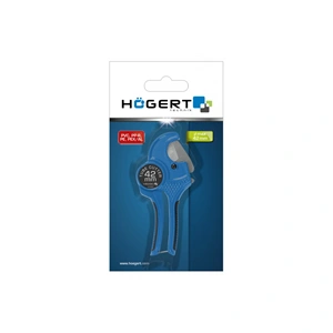 Csővágó fogó, PVC, PP, PE csövekhez, max: 42 mm-ig, 230 mm, HÖGERT HT1P606