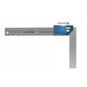 Derékszög, alumínium, 250  mm x 190  mm, kétoldalú , HÖGERT HT4M202  / RENDELÉSRE