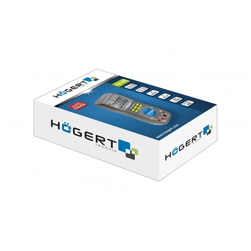 Digitális Multiméter, LCD kijelző, AC-DC 600V, 10A, 60 MΩ, HÖGERT HT1E604