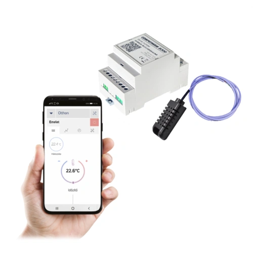 Digitális Wi-fi szobatermosztát, vezetékes hőérzékelővel /RENDELÉSRE