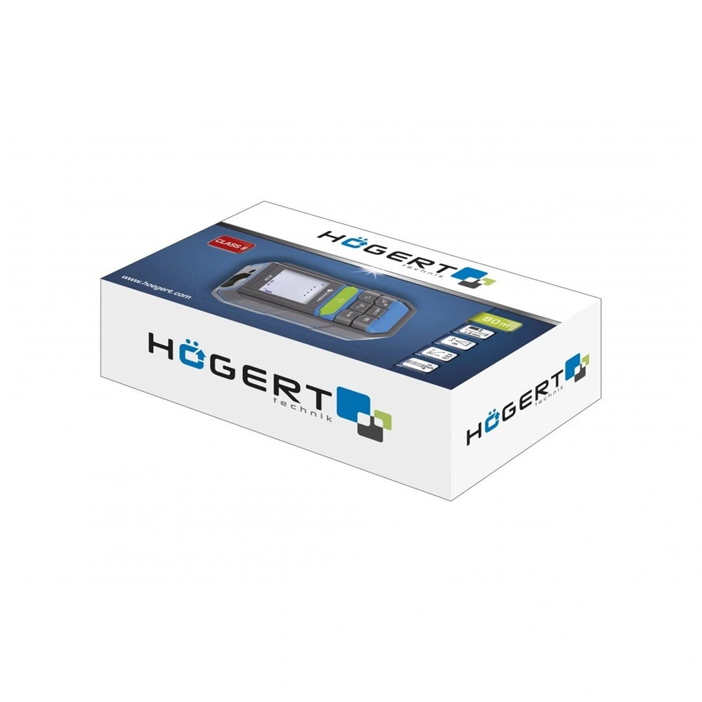 Digitális, lézeres távolságmérő, 80m , HÖGERT HT4M324  / RENDELÉSRE