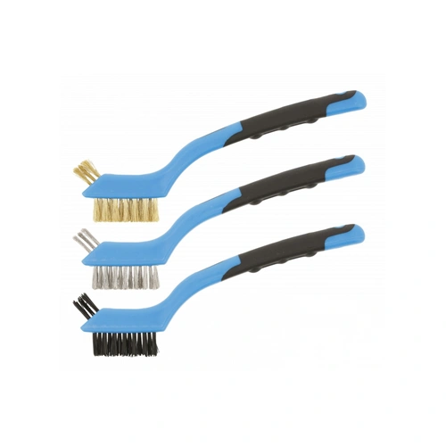 Drótkefe készlet, inox, sárgaréz, nylon HÖGERT HT3B647