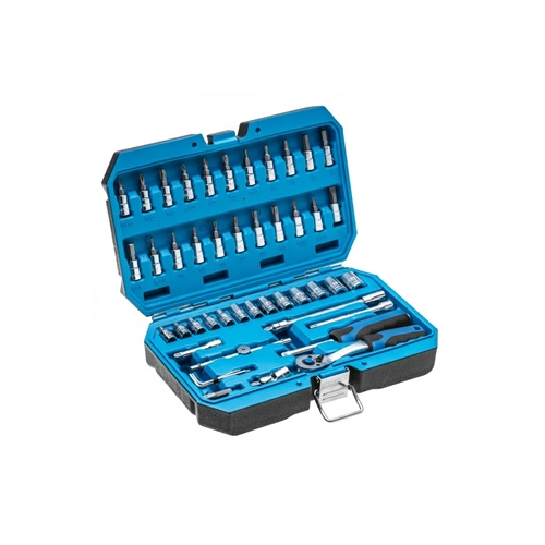 Dugókulcs és bitkészlet 1/4", 46 részes, 25 év garancia, HÖGERT HT1R416