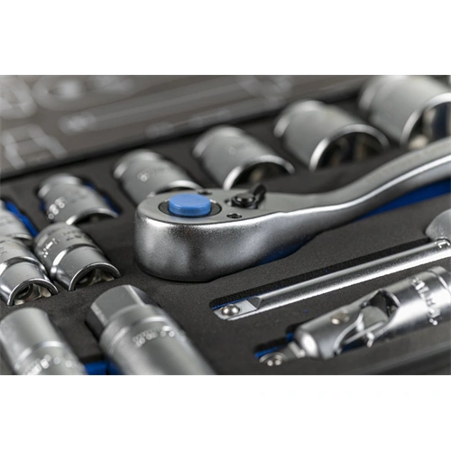 Dugókulcs készlet racsnis 1/2", 29 részes, 25 év garancia, HÖGERT HT1R480  / RENDELÉSRE