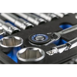 Dugókulcs készlet racsnis hajtószár 3/8", 36 részes, Élettartam garancia, HÖGERT HT1R465