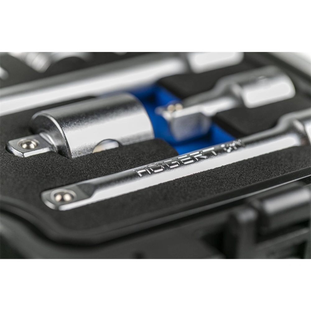 Dugókulcs készlet racsnis hajtószár 3/8", 36 részes, Élettartam garancia, HÖGERT HT1R465