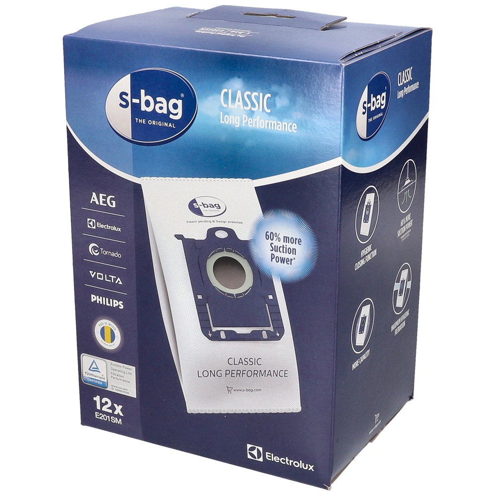 E201M S-Bag porzsák 12DB ELECTROLUX porszívó 