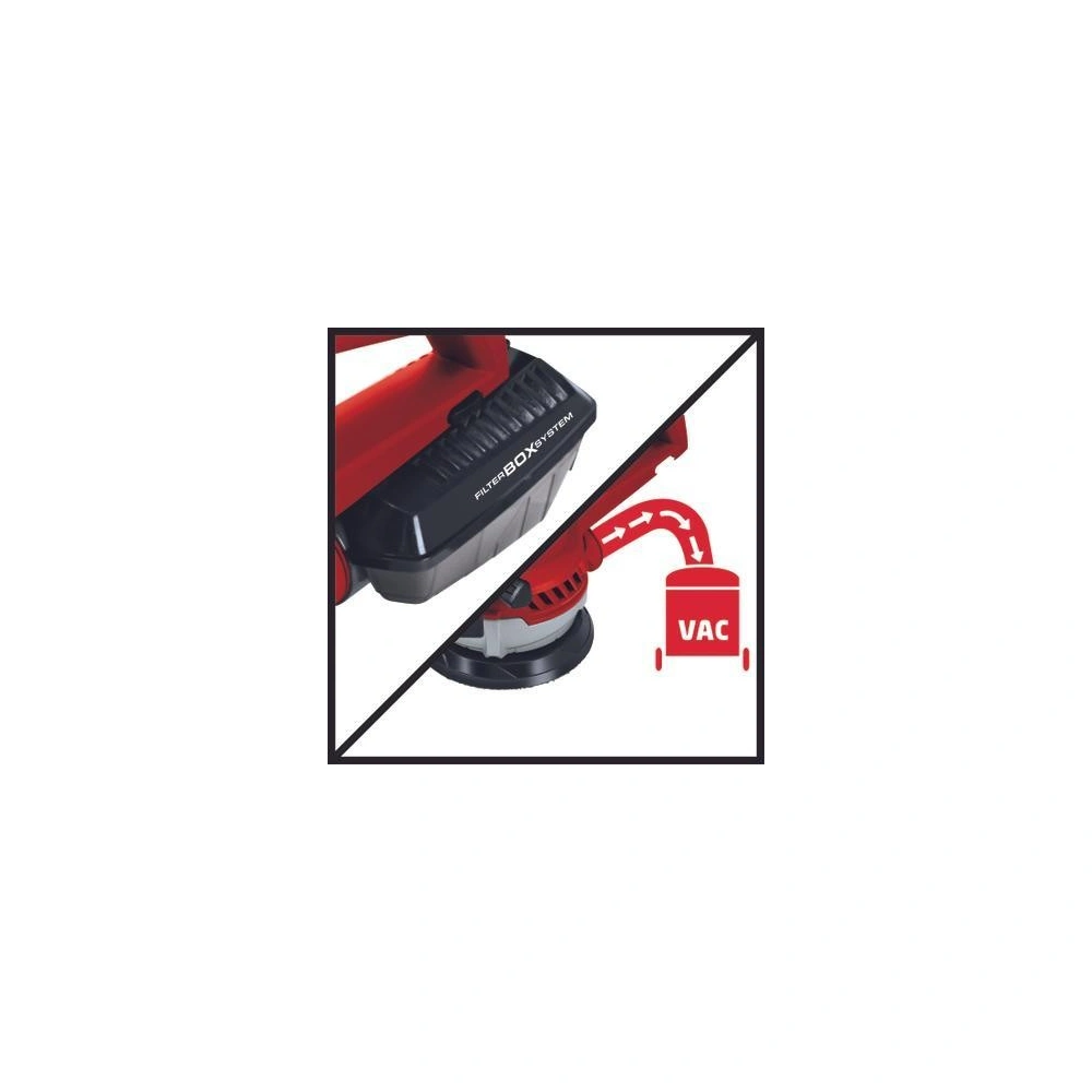 Elektromos excentercsiszoló, 400 W, 125 mm, koffer, Einhell TE-RS 40 E (4462000) / RENDELÉSRE