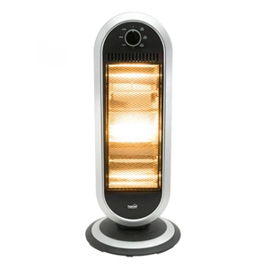 Elektromos fűtőtest, 1200W, 3 fokozatú, oszcillációs, halogén, IP20 védelem, HOME FK 23  / RENDELÉSRE