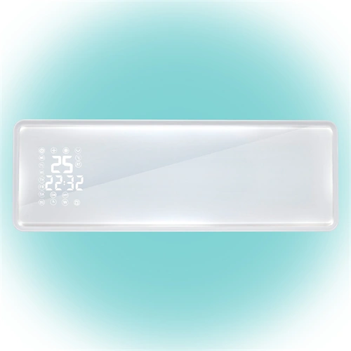 Elektromos fűtőtest, 2000W, fali, WIFI, ventilátoros, 2 fokozatú, üveg előlap, távirányító, IP20, HOME FKF 54203 / REN