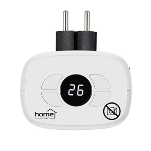 Elektromos fűtőtest, 400W, kerámia, hordozható, ventilátoros, termosztát, lángeffekt, HOME FKH 401 / RENDELÉSRE