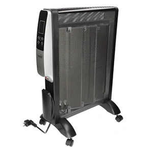 Elektromos konvektor, 1500W, 2 fokozatú, MICA fűtőpanellel, LED kijelző, álló, IP20, digitális termosztát,