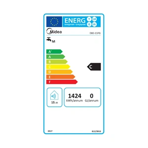 Elektromos vízmelegítő, bojler, 1500W, 80 liter, MIDEA D80-15FG / RENDELÉSRE