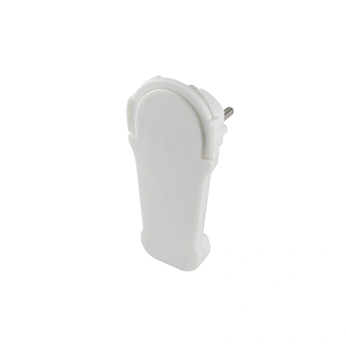 Földelt csatlakozódugó, extra lapos,  IP20, 16A, fehér