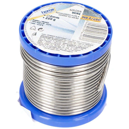 Forrasztóón, 2mm, (Sn60 / Pb40 / 2,0% gyanta) 250g / RENDELÉSRE