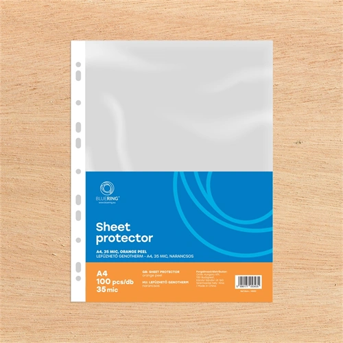 Genotherm lefűzhető A4, 35 micron narancsos 100 db/csomag Bluering®