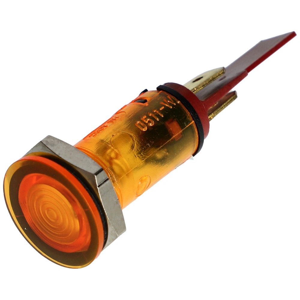 Glimlámpa sárga menetes tömített vízmentes 1W