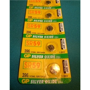 Gombelem ezüstoxid GP SR59 SR726W (396) 1 db-os bliszterben /RENDELÉSRE