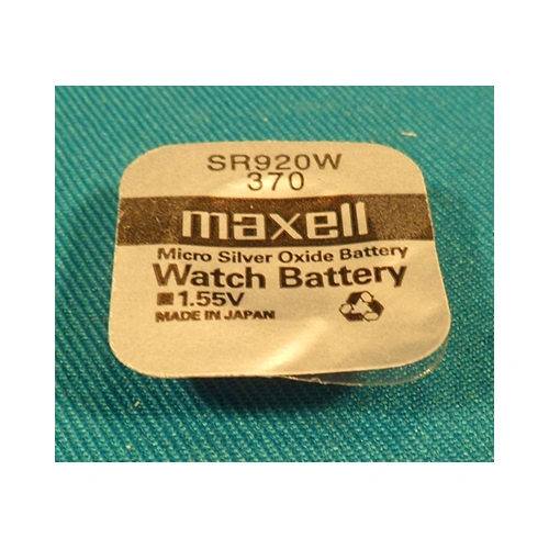 Gombelem ezüstoxid MAXELL SR920W (370) 1 db-os bliszterben / RENDELÉSRE
