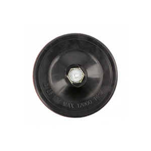 Gumitányér tépőzáras, 125  mm, HÖGERT HT8D210  / RENDELÉSRE