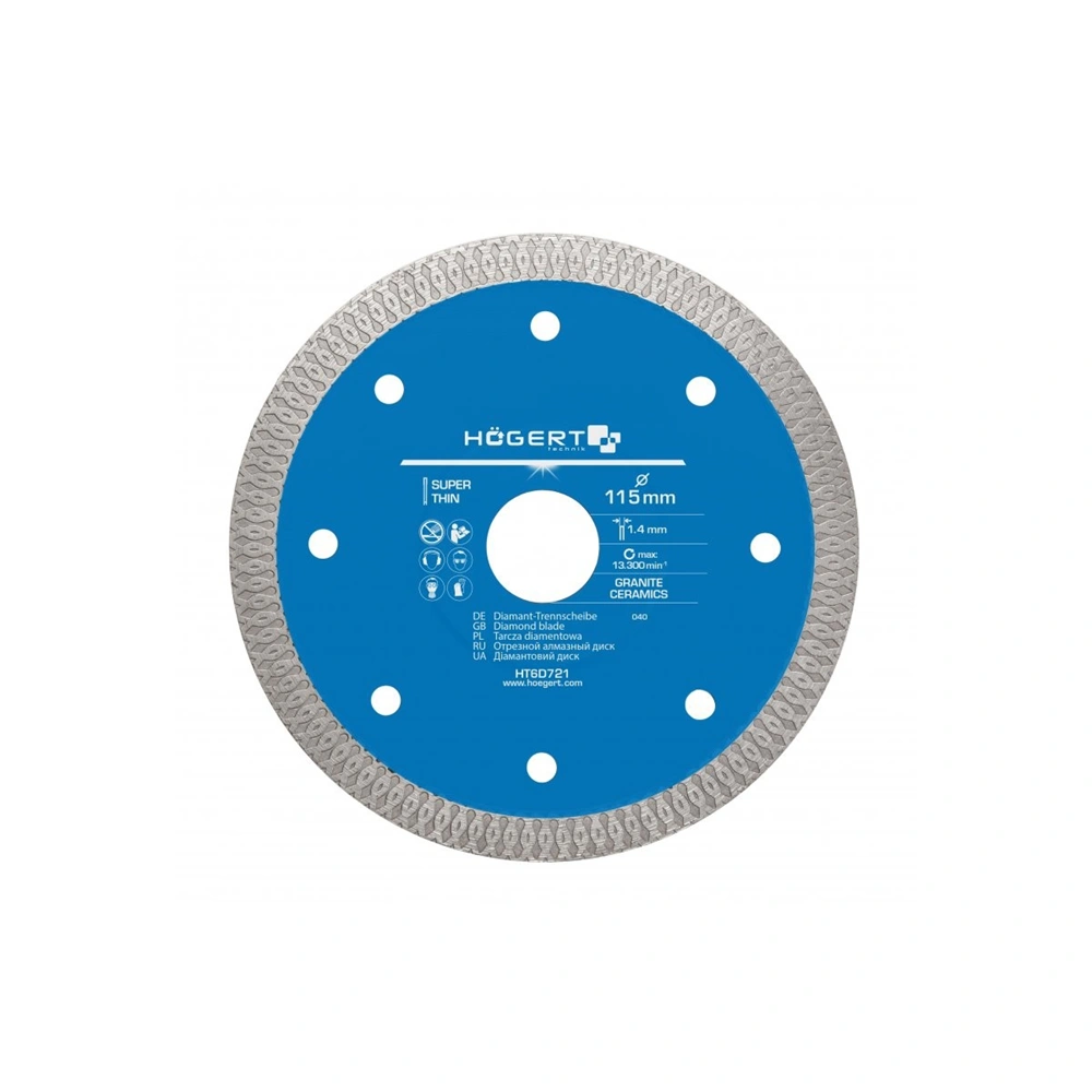 Gyémánt vágótárcsa 115  mm, csempe , HÖGERT HT6D721  / RENDELÉSRE