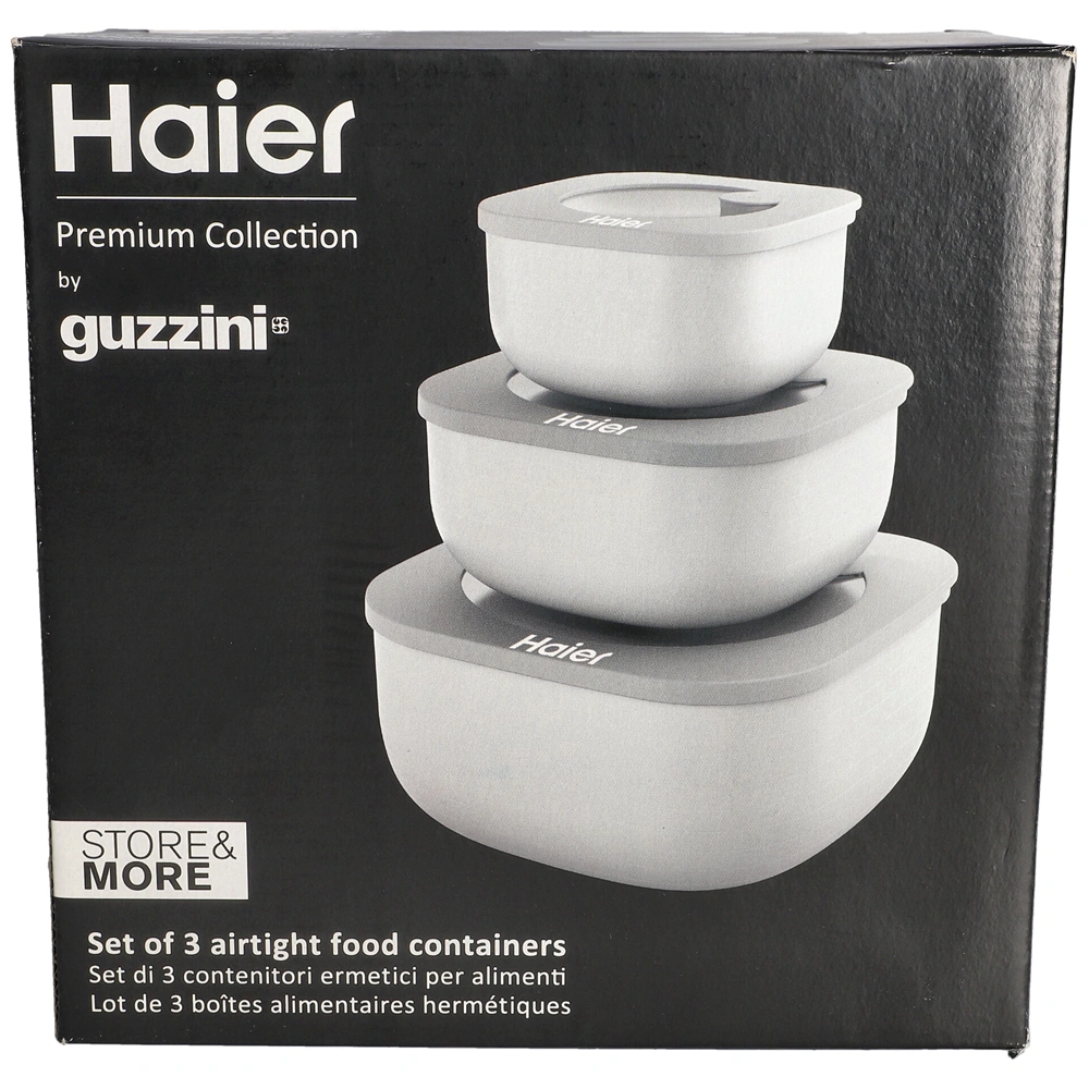 HAIER Premium Collection tárolóedény 3 db-os szett / RENDELÉSRE