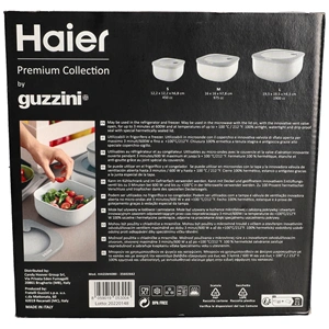 HAIER Premium Collection tárolóedény 3 db-os szett / RENDELÉSRE