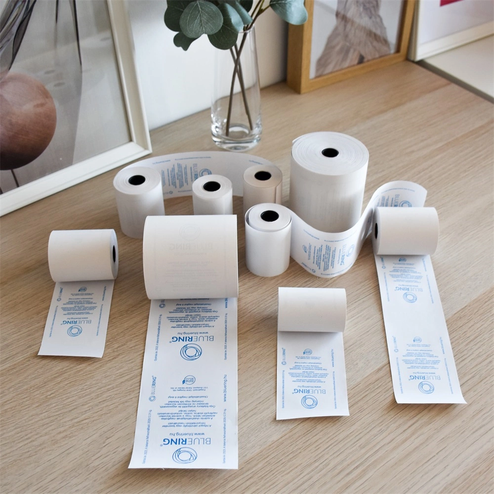 Hőpapír 57 mm széles, 42fm hosszú, cséve 12mm, 10 tekercs/csomag, ( 57/60 ) BPA mentes Bluering®
