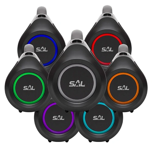 Hordozható bluetooth hangszóró, BoomBox, 2x30 W, BT TWS, AUX, USB, LED, telefontöltés,vízálló, SAL BT 7000 / RENDELÉSRE