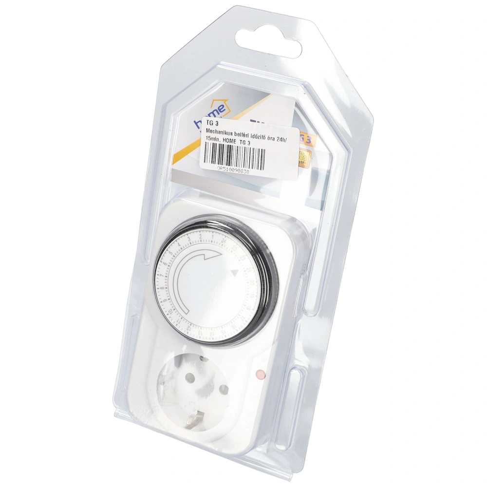 Időkapcsoló, mechanikus, beltéri, 24h/15min, HOME  TG 3