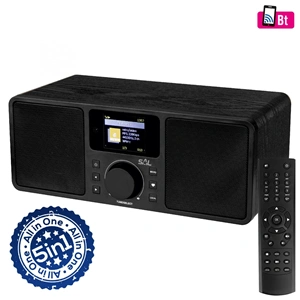 Internetrádió, 5in1, óra, ébresztő, 2x5W, hálózati adapter,  SAL INR 5000/BK / RENDELÉSRE