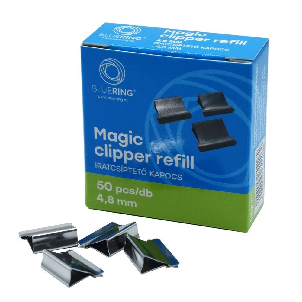 Iratcsíptető fűzőkapocs 4,8mm, 50 db/doboz, Bluering®