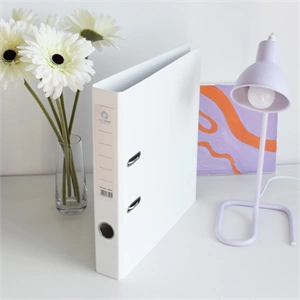 Iratrendező A4, 5cm, két oldalt PP borítás, Bluering® Premium fehér