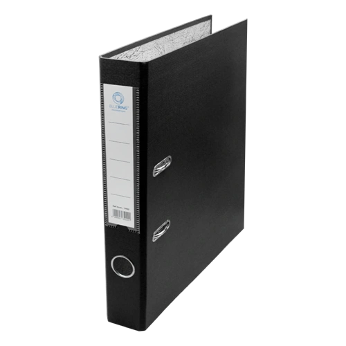 Iratrendező A4, 5cm, két oldalt PP borítás,lapraszerelt, Bluering® Premium fekete