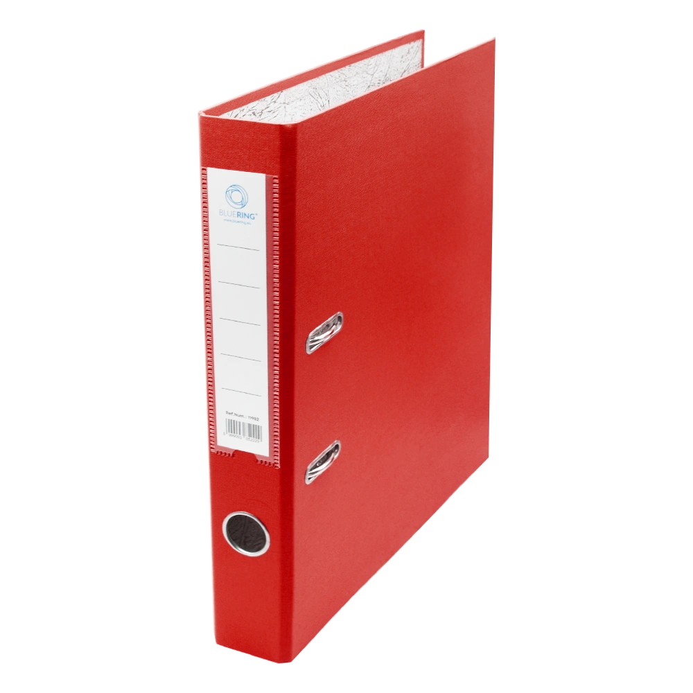 Iratrendező A4, 5cm, két oldalt PP borítás,lapraszerelt, Bluering® Premium piros