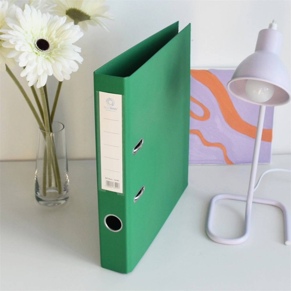 Iratrendező A4, 5cm, két oldalt PP borítás,lapraszerelt, Bluering® Premium zöld