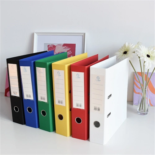 Iratrendező A4, 7,5cm, két oldalt PP borítás, Bluering® Premium sárga