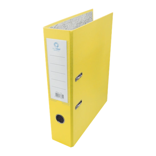 Iratrendező A4, 7,5cm, két oldalt PP borítás,lapraszerelt, Bluering® Premium sárga