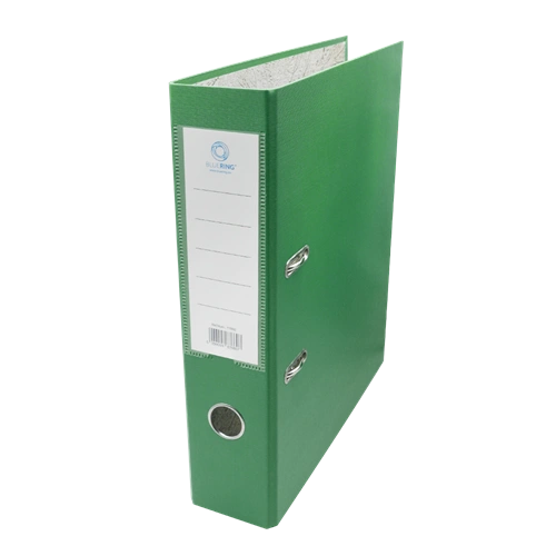 Iratrendező A4, 7,5cm, két oldalt PP borítás,lapraszerelt, Bluering® Premium zöld
