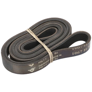 KIFUTÓ 1067 H7 EL Bordásszíj, fekete ARISTON mosógép / RENDELÉSRE