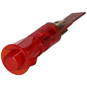 KIFUTÓ Glimlámpa piros kerek csúcsos 1W