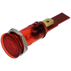 KIFUTÓ Glimlámpa piros menetes tömített vízmentes 1W