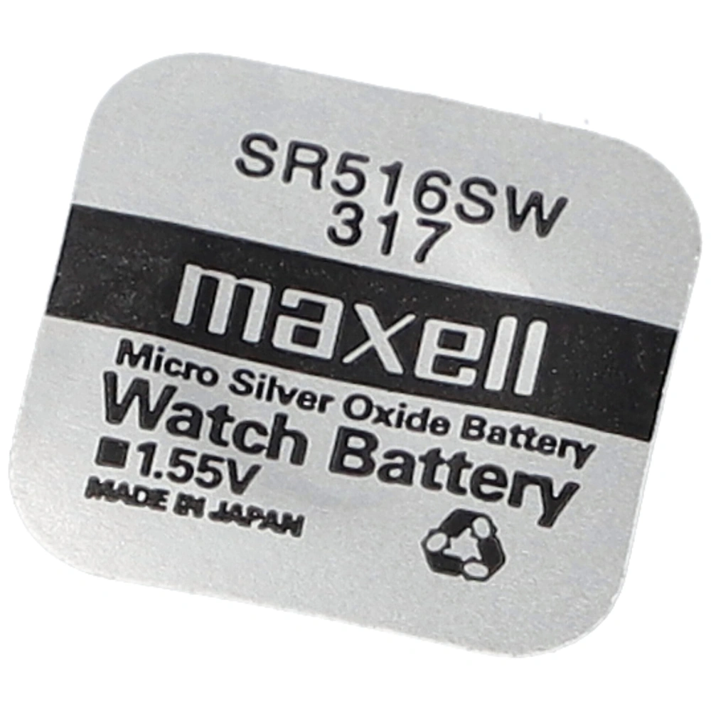 KIFUTÓ Gombelem ezüstoxid MAXELL SR516SW (317) 1 db-os bliszterben